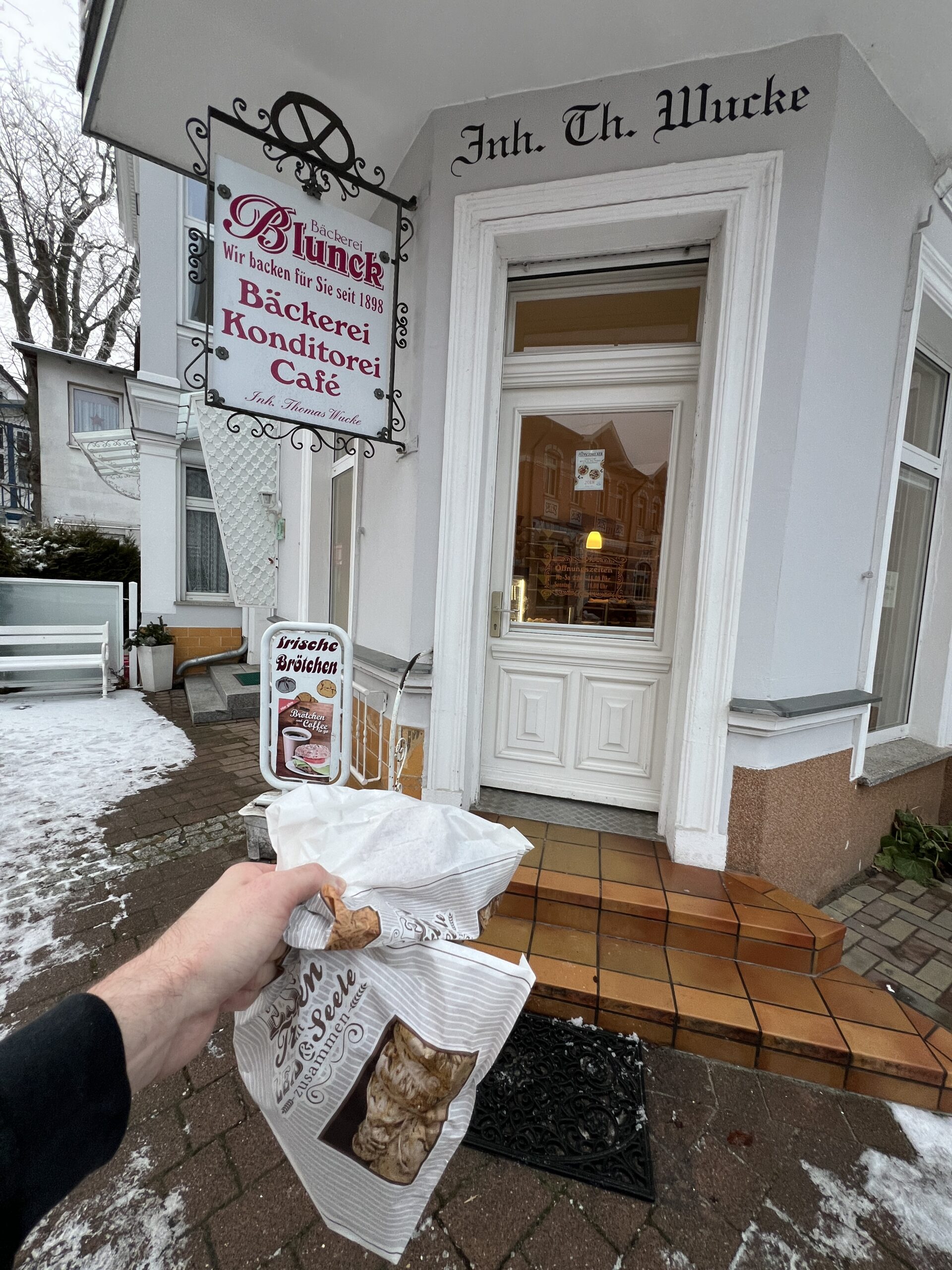 Strandrunde von Ahlbeck nach Heringsdorf am frühen Wintermorgen. Herrlich.