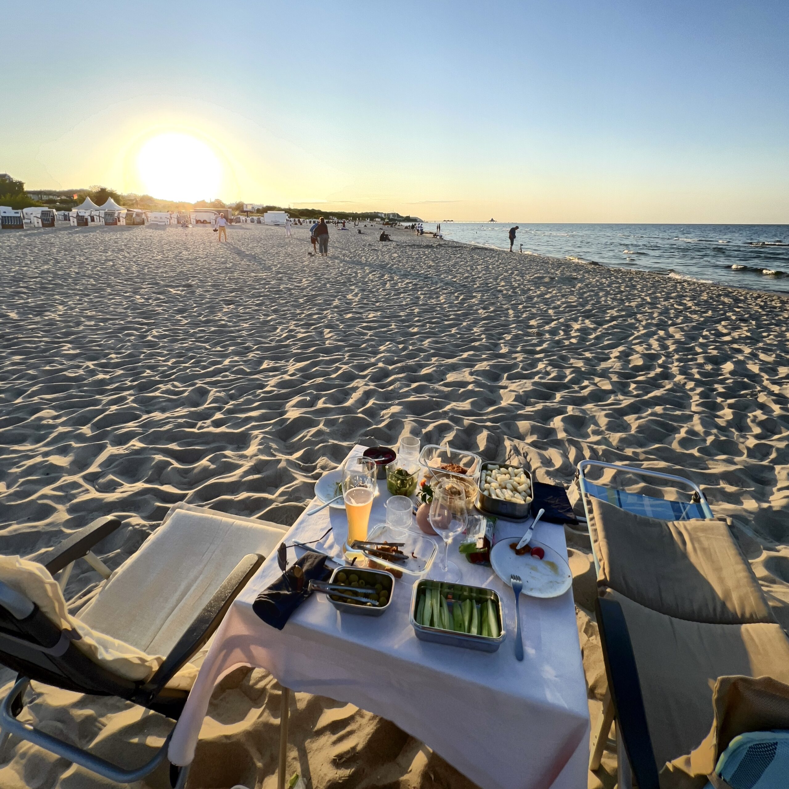 Picknick am Strand auf Usedom